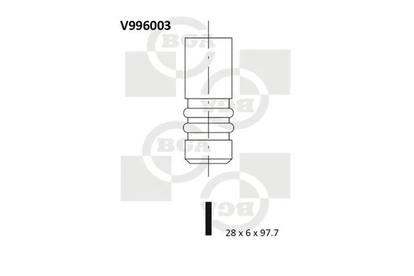 Válvula de escape BGA V996003