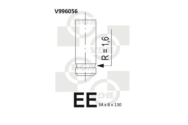 Válvula de escape BGA V996056