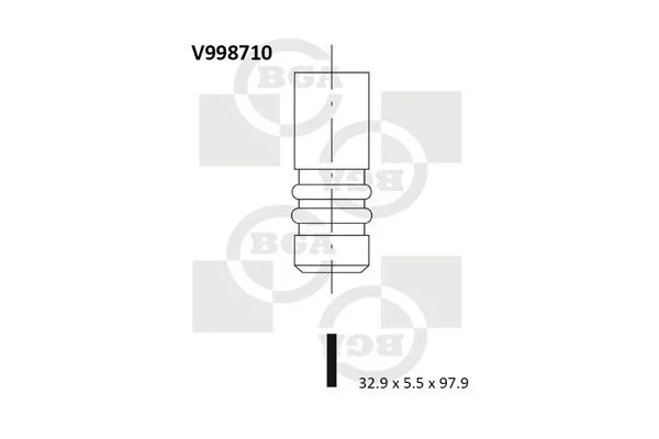 Válvula de admissão BGA V998710