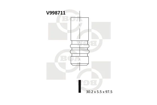 Válvula de escape BGA V998711
