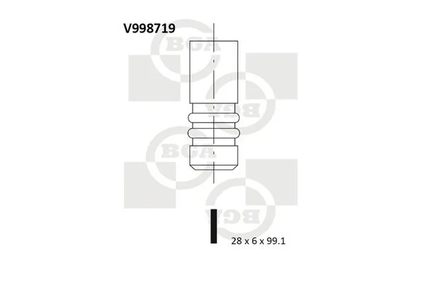 Válvula de escape BGA V998719