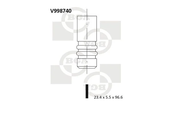 Válvula de escape BGA V998740