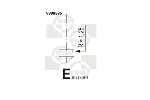 Válvula de escape BGA V998895