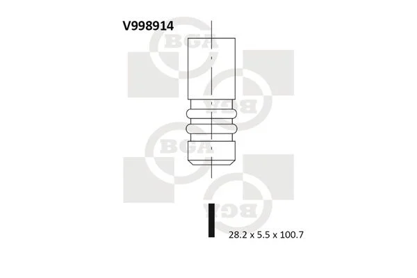 Válvula de admissão BGA V998914