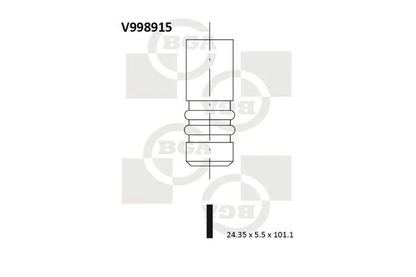 Válvula de escape BGA V998915