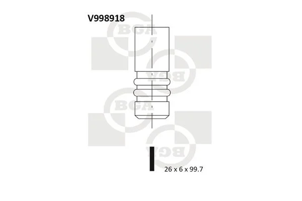 Válvula de admissão BGA V998918