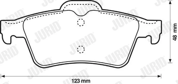 Conjunto de pastilhas de travão de disco JURID 573018J