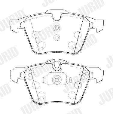 Conjunto de pastilhas de travão de disco JURID 573464J