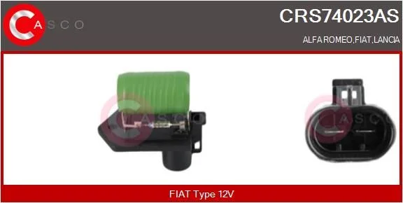 Series Resistor, electric motor (radiator fan) casco CRS74023AS