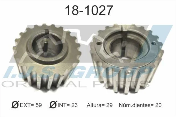 Engrenagem/Roda Dentada, árvore de cames IJS GROUP 18-1027