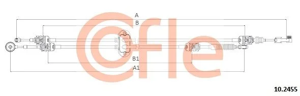 Cable Pull, manual transmission COFLE 10.2455