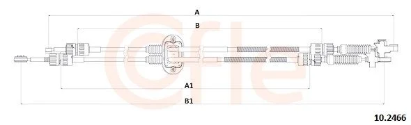 Cable Pull, manual transmission COFLE 10.2466