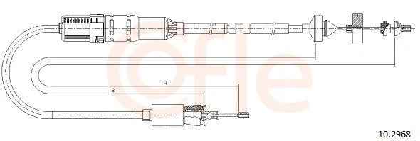 Cable Pull, clutch control COFLE 10.2968