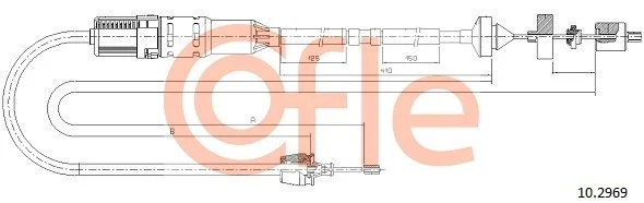Cable Pull, clutch control COFLE 10.2969
