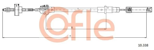 Cable Pull, clutch control COFLE 10.338