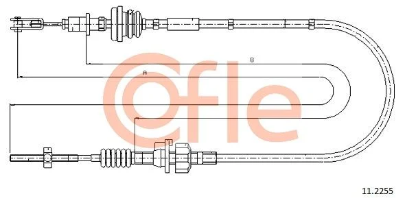 Cable Pull, clutch control COFLE 11.2255