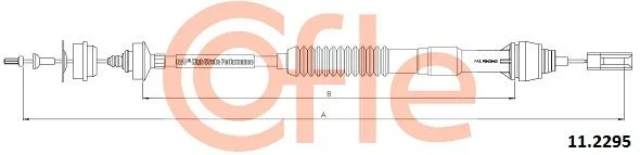 Cable Pull, clutch control COFLE 11.2295