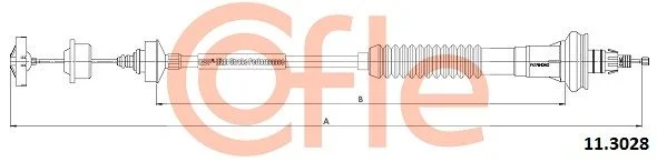 Cable Pull, clutch control COFLE 11.3028