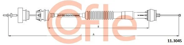 Cable Pull, clutch control COFLE 11.3045