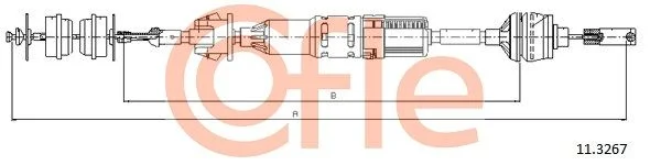 Cable Pull, clutch control COFLE 11.3267