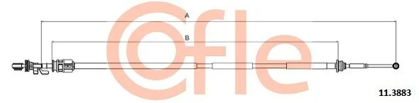 Cable Pull, manual transmission COFLE 11.3883