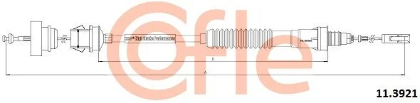 Cable Pull, clutch control COFLE 11.3921