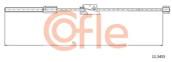 Tração do cabo, travão de estacionamento COFLE 11.5455