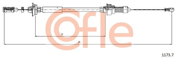 Accelerator Cable COFLE 1173.7