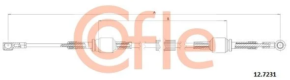 Cable Pull, manual transmission COFLE 12.7231