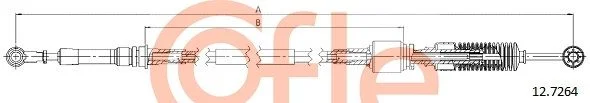 Cable Pull, manual transmission COFLE 12.7264