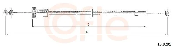 Bonnet Cable COFLE 13.0201