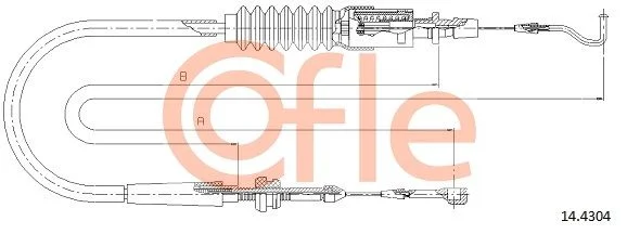 Accelerator Cable COFLE 14.4304