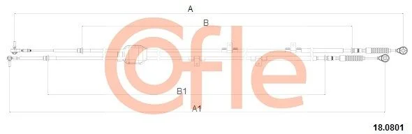 Cabo de tração, transmissão manual COFLE 18.0801