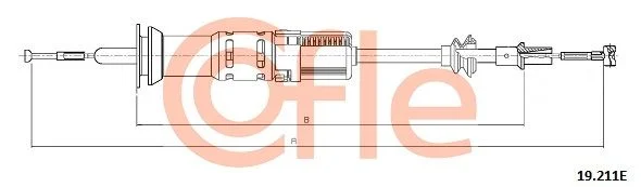 Cable Pull, clutch control COFLE 19.211E