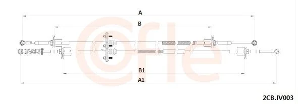 Cable Pull, manual transmission COFLE 2CB.IV003