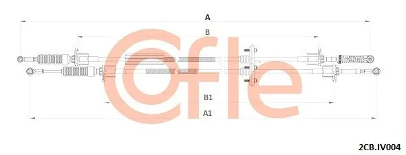 Cable Pull, manual transmission COFLE 2CB.IV004