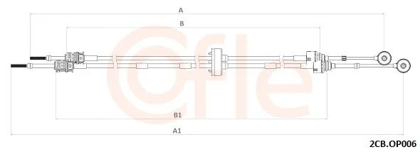 Cable Pull, manual transmission COFLE 2CB.OP006
