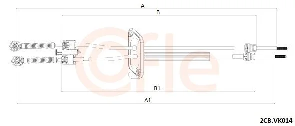 Cabo de tração, transmissão manual COFLE 2CB.VK014