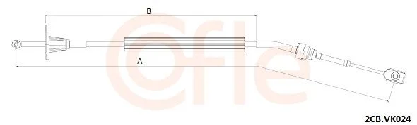 Cable Pull, manual transmission COFLE 2CB.VK024