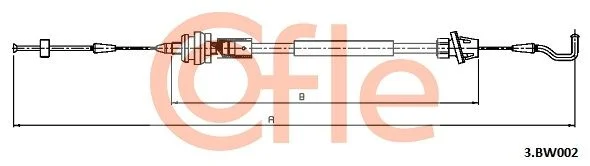 Accelerator Cable COFLE 3.BW002