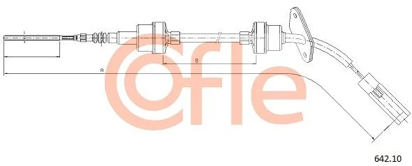 Cable Pull, clutch control COFLE 642.10
