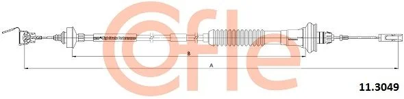 Cable Pull, clutch control COFLE 92.11.3049