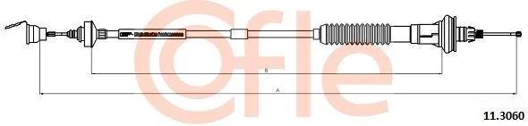 Cable Pull, clutch control COFLE 92.11.3060
