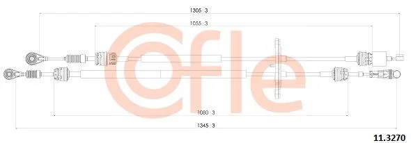 Cable Pull, manual transmission COFLE 92.11.3270