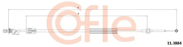 Cable Pull, manual transmission COFLE 92.11.3884