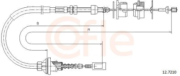 Cable Pull, clutch control COFLE 92.12.7210