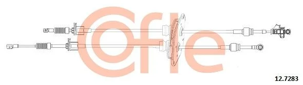 Cable Pull, manual transmission COFLE 92.12.7283