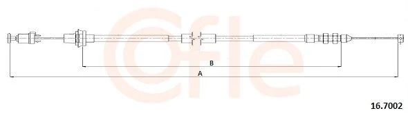 Accelerator Cable COFLE 92.16.7002
