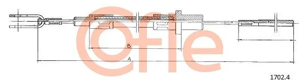 Cable Pull, clutch control COFLE 92.17.024