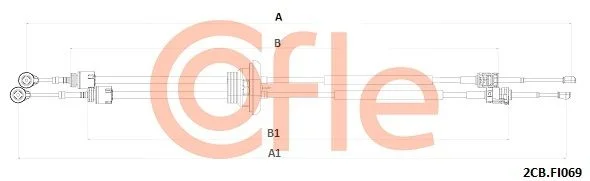 Cable Pull, manual transmission COFLE 92.2CB.FI069